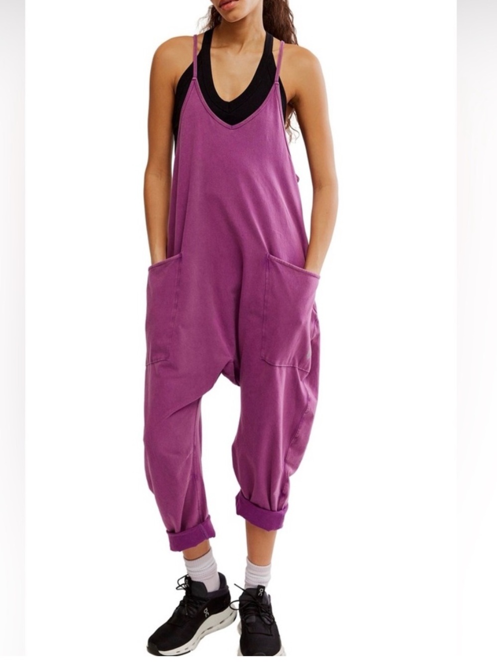 NWT FP Movement Hot Shot Onesie Deep Mulberry Purple Medium